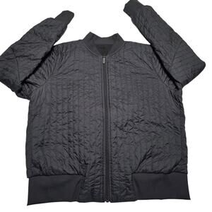 Lululemon Reversible Insulated Black Full Zip Bomber Jacket Women's Size 8